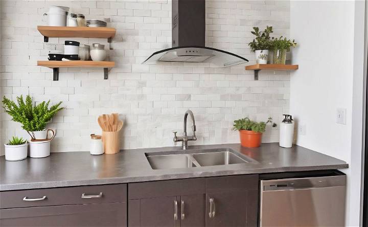 inexpensive diy tile backsplash