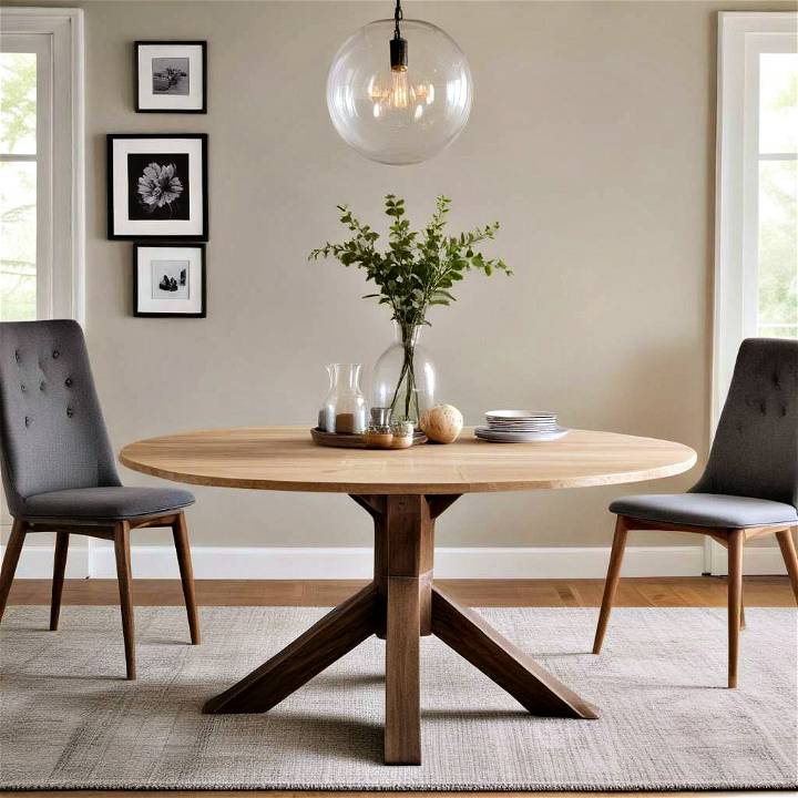 make your own round dining table