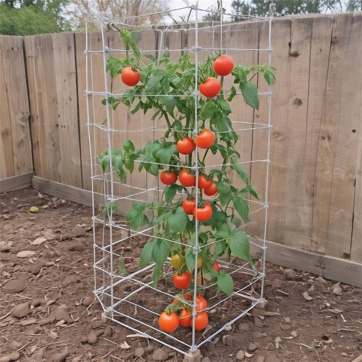 making a tomato cage