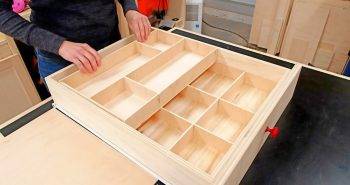 making wooden drawer dividers