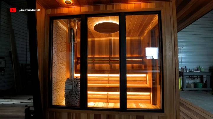 modern diy sauna