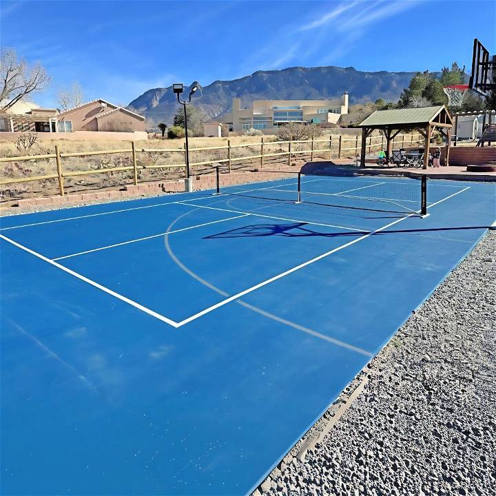 quick and easy diy pickleball court