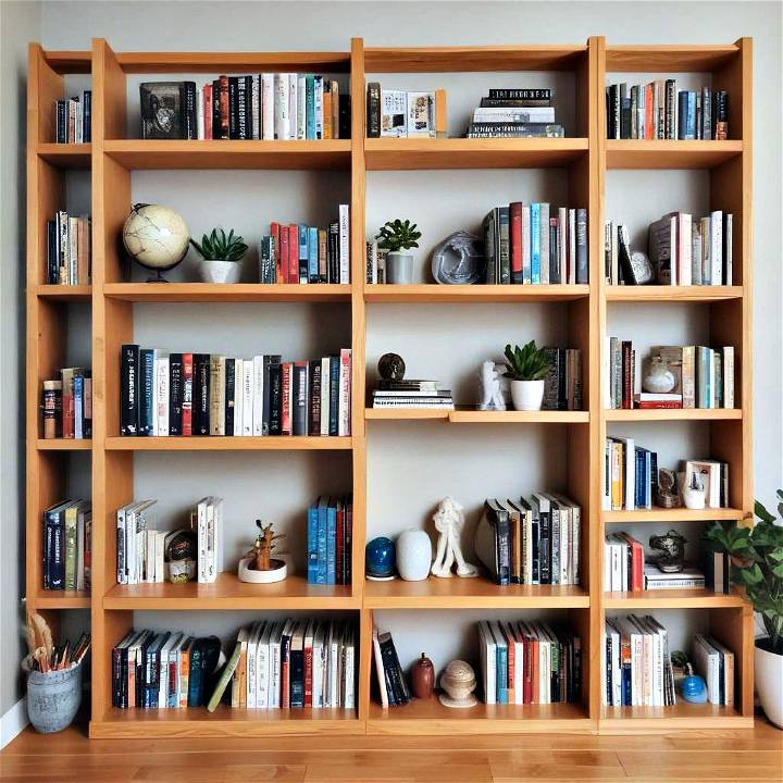 space planning for your diy bookshelf