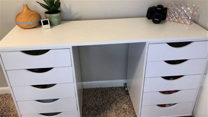 affordable DIY vanity desk