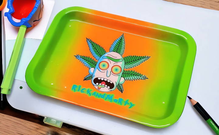 beautiful diy rolling tray