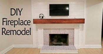 before and after fireplace makeover