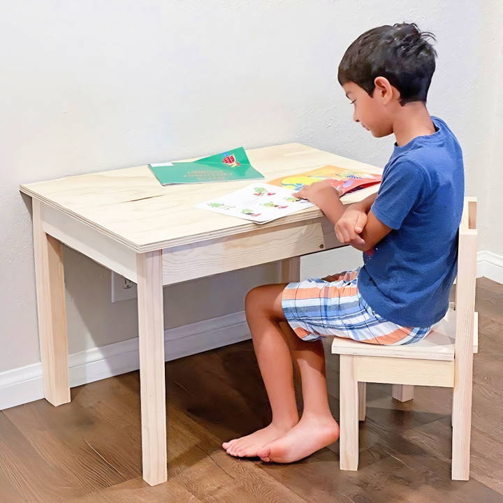 beginner friendly diy kids desk with chair