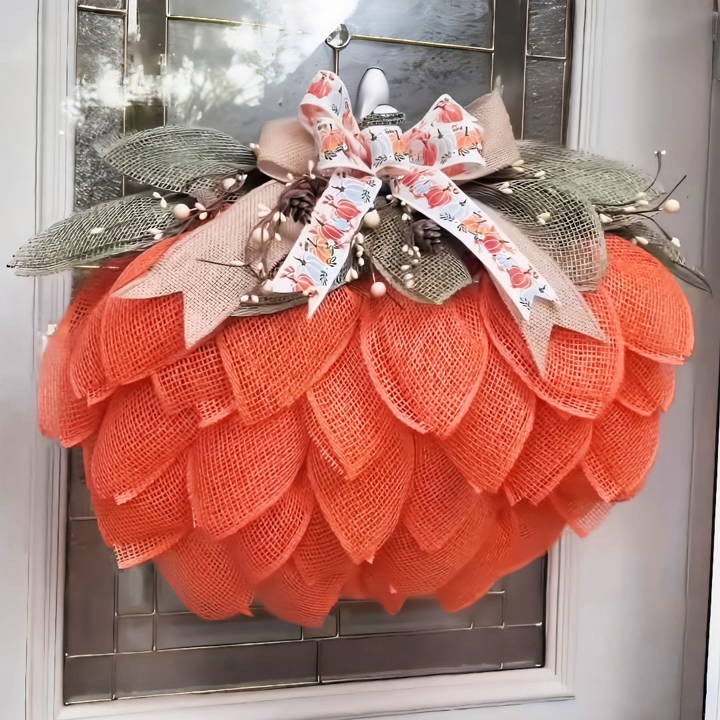 beginner friendly diy pumpkin wreath