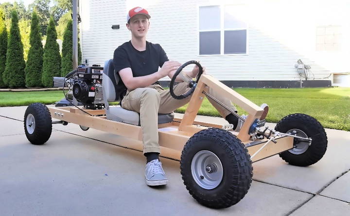 beginner friendly diy wooden go kart