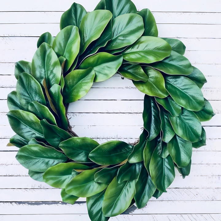 best way to make a magnolia wreath