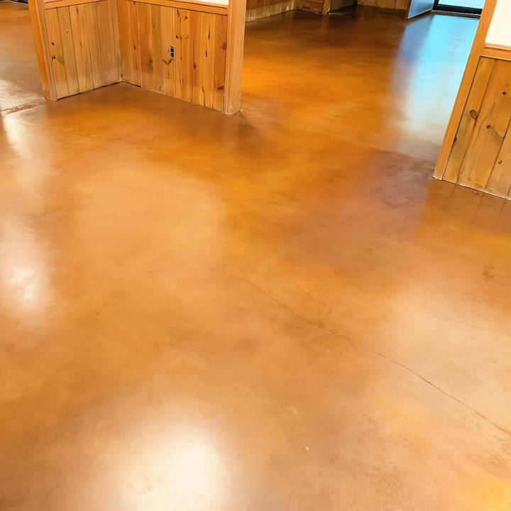 best way to stain concrete floor