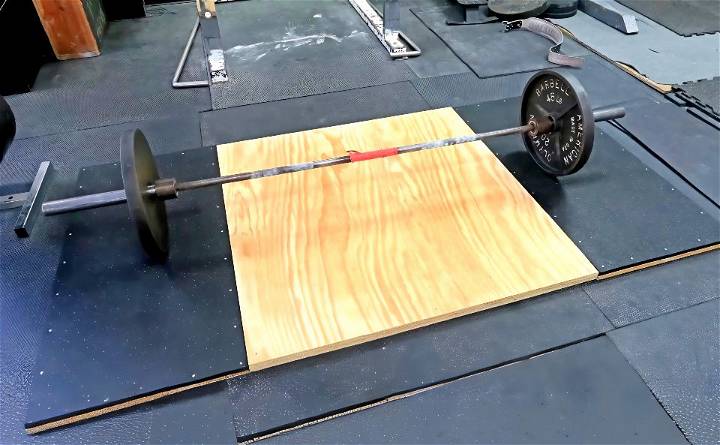 budget friendly diy deadlift platform