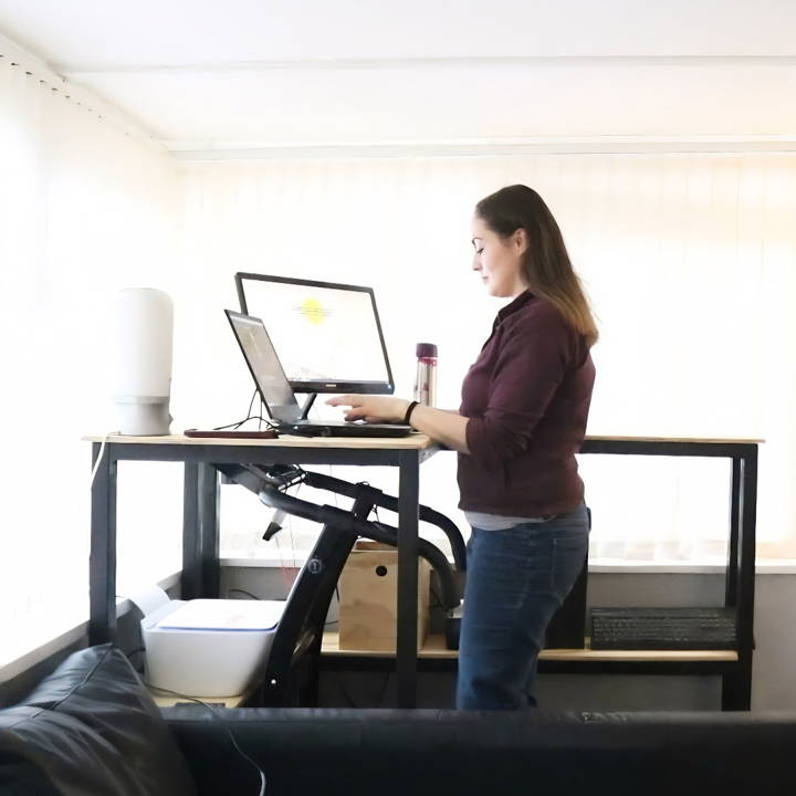 budget friendly diy treadmill desk