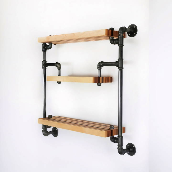 build a galvanized pipe shelf