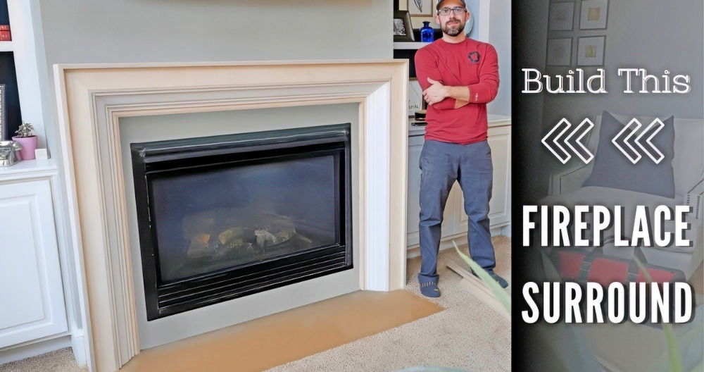 Easy DIY Fireplace Surround Project
