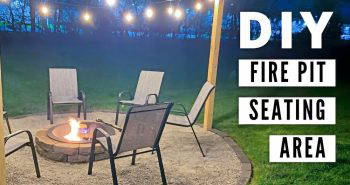 building a fire pit seating area