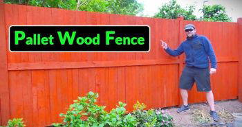 building a pallet wood fence for garden