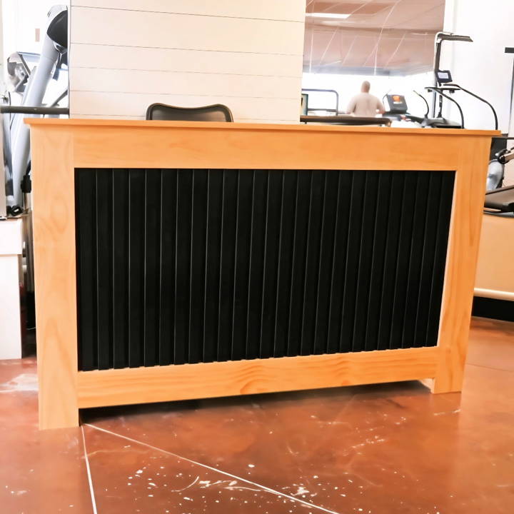 building a reception desk for a gym