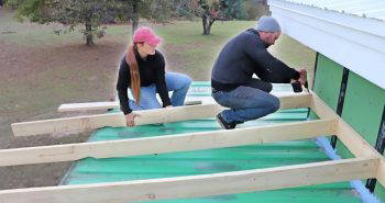 building a shipping container roof