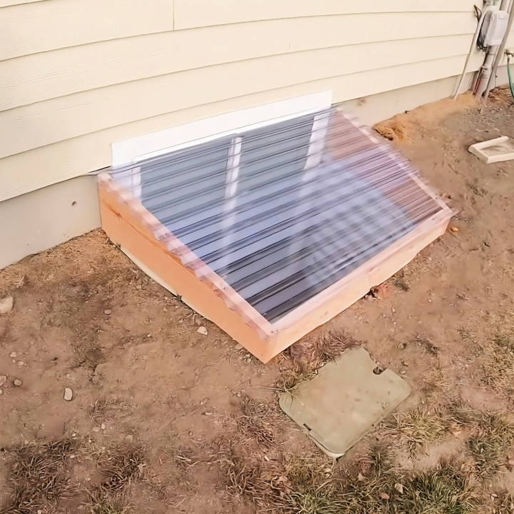 building a window well cover