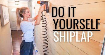 cheap and easy diy shiplap wall