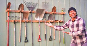 cheap diy garden tool storage