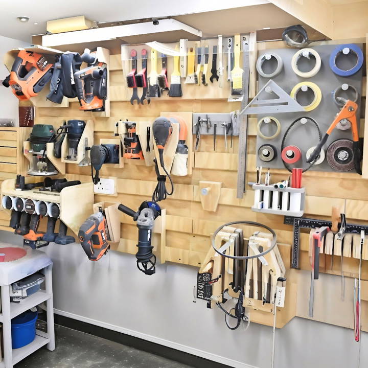 cheap diy power tool storage rack