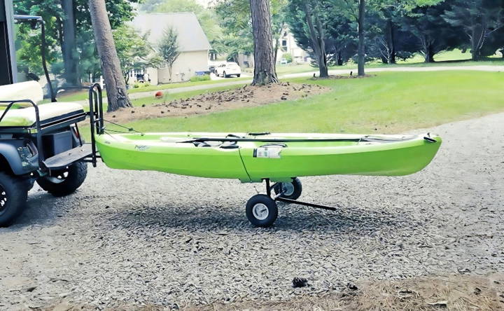 cheap diy pvc pipe kayak cart