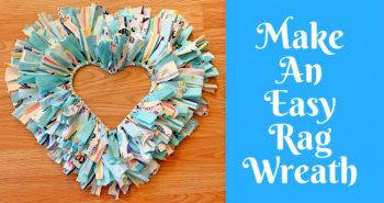 cute homemade rag wreath