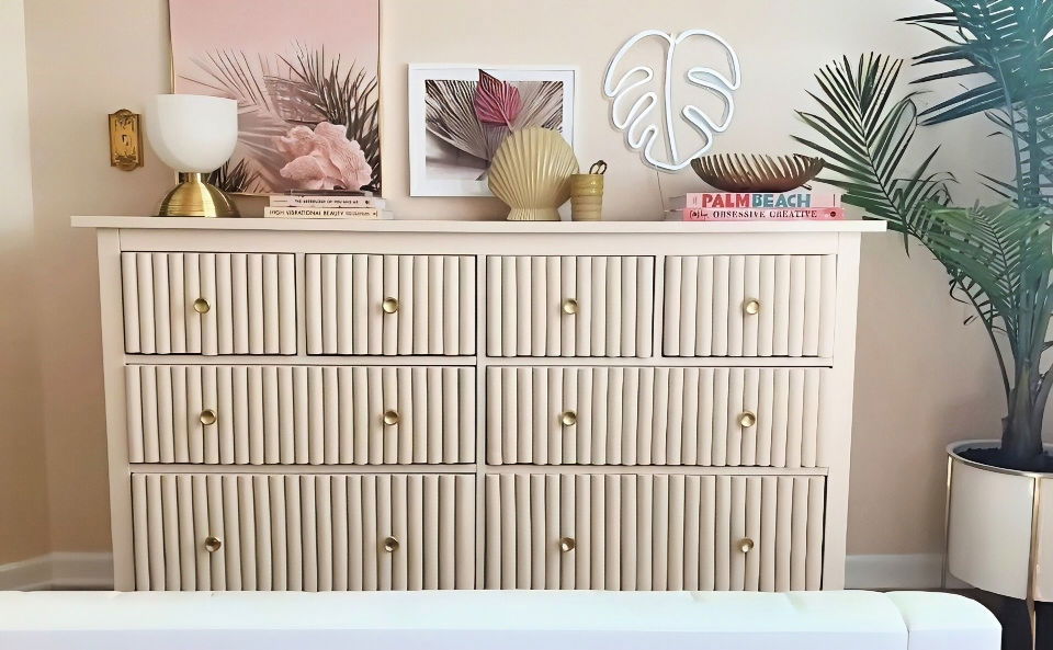 cute ikea hemnes dresser hack