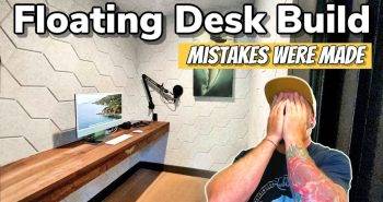 diy floating desk