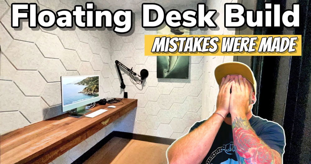 DIY Floating Desk for Small-Space Living