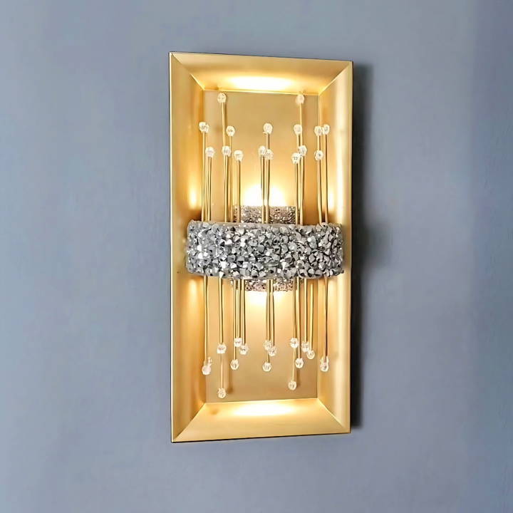 diy glam wall sconce idea