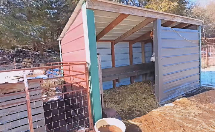 diy goat shelter using recycled materials