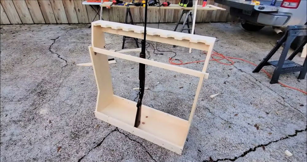 diy gun rack