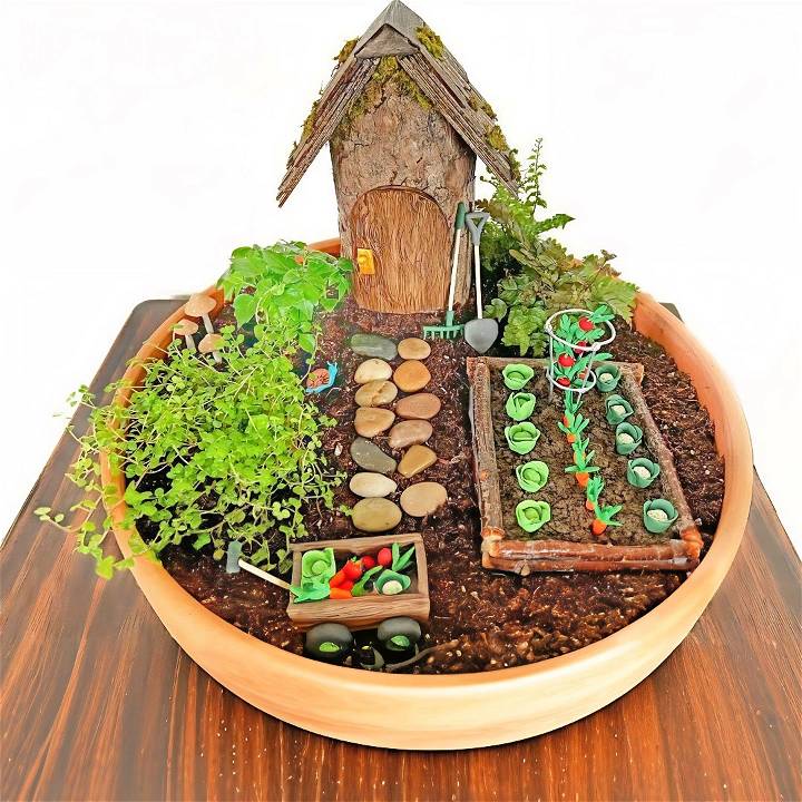 diy indoor fairy garden idea