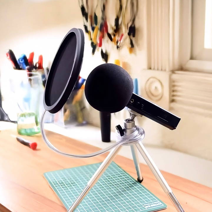 diy mic pop filter using home supplies