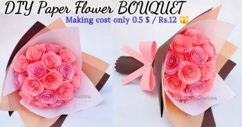 diy paper flower bouquet idea