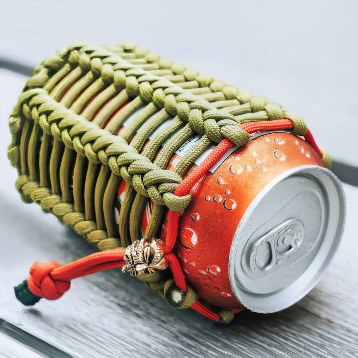 diy paracord can koozie tutorial