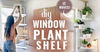 diy plant shelf for window