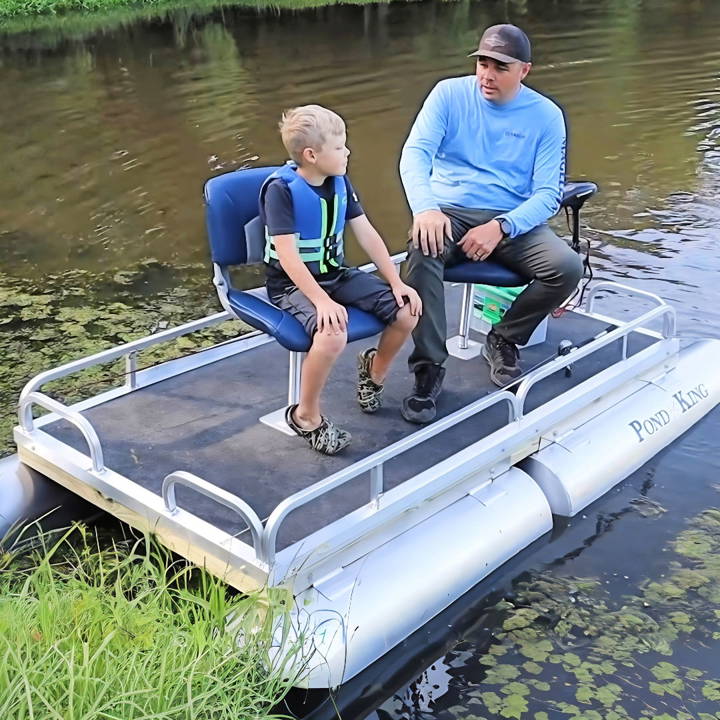 diy pontoon boat for the bass pond