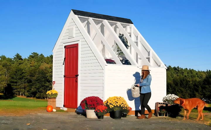 diy shed greenhouse combo tutorial