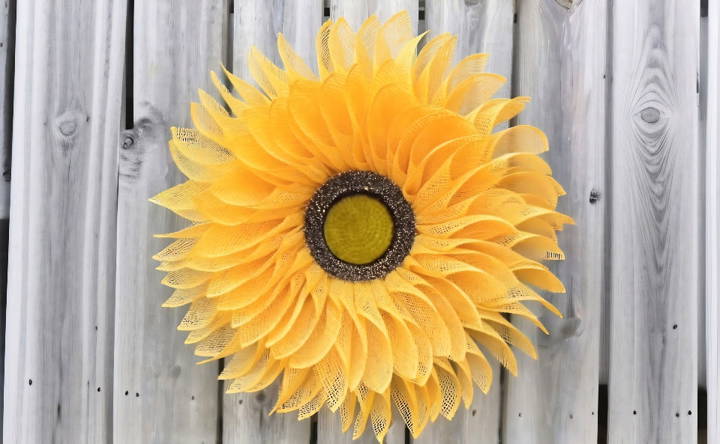 diy sunflower wreath for beginners