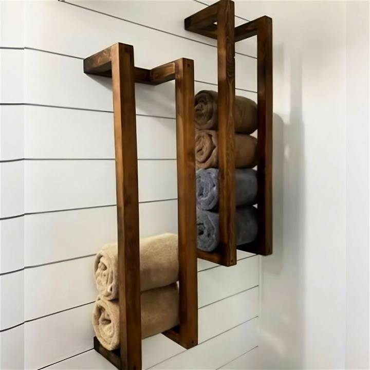 diy towel rack