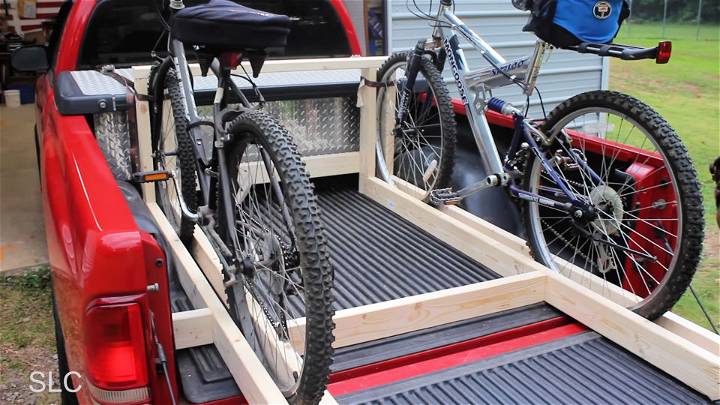 diy truck bed bike rack