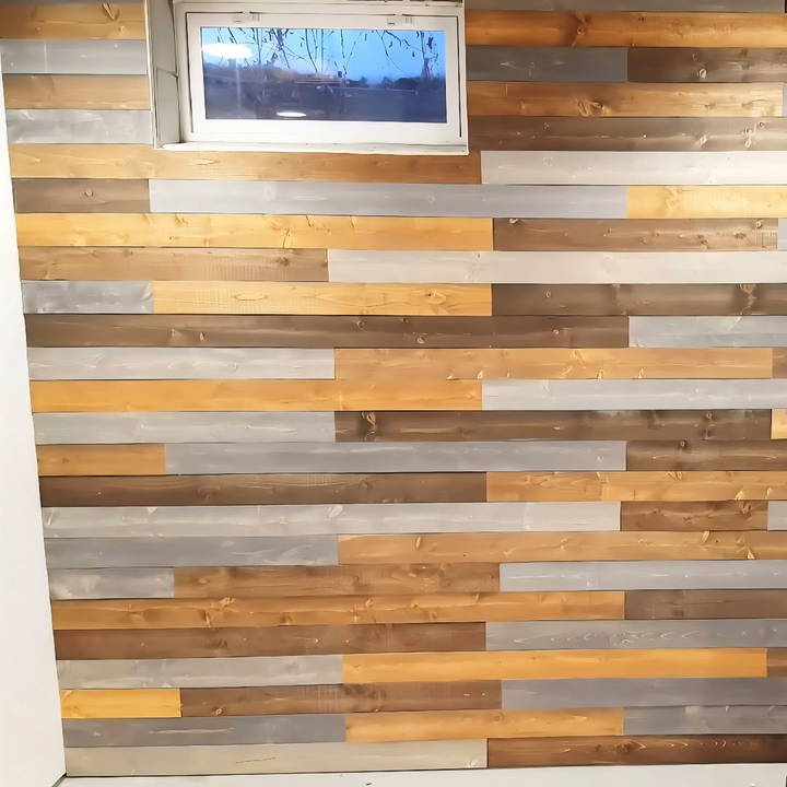 diy wood plank wall under $35