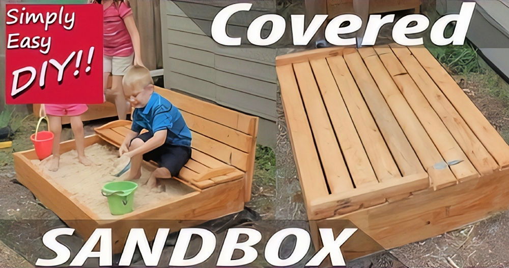 DIY Sandbox with Cover: Safe and Fun Play Area for Kids