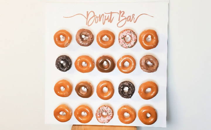 easy and affordable diy donut wall