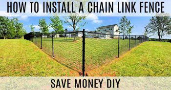 easy diy chain link fence