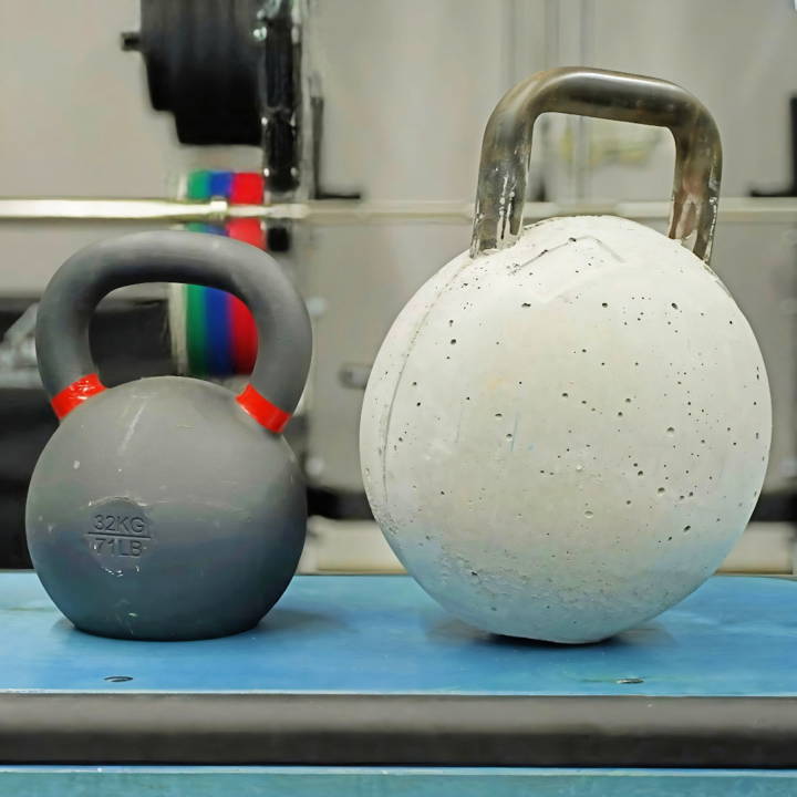 easy diy concrete kettlebells